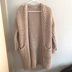 Woven heart cardigan!
